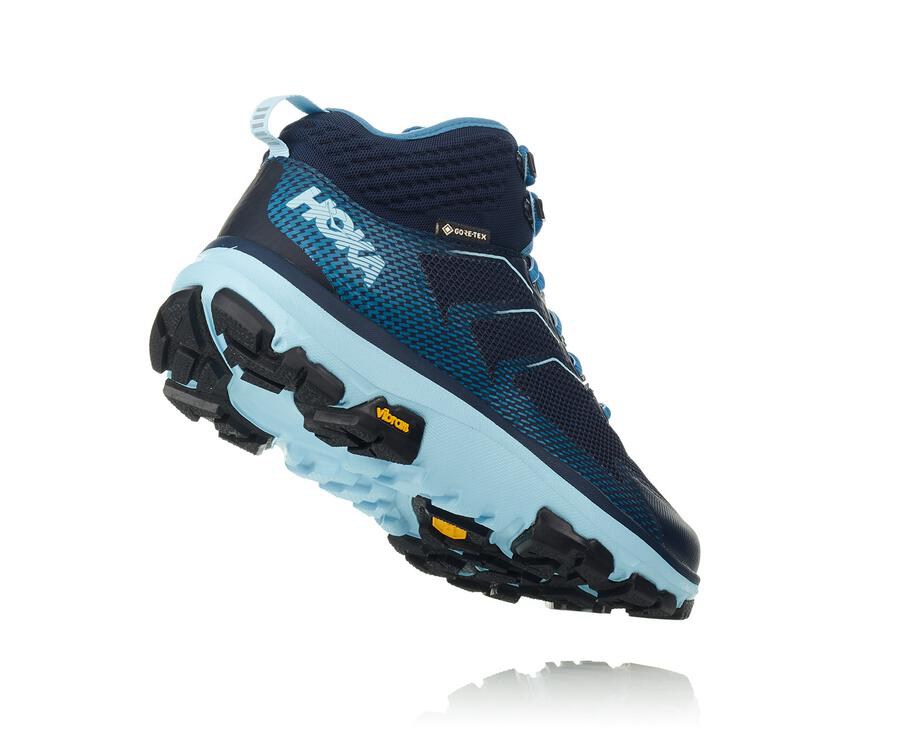 Hoka One One Hiking Boots Womens Blue - Toa GORE-TEX - 45762BQVG